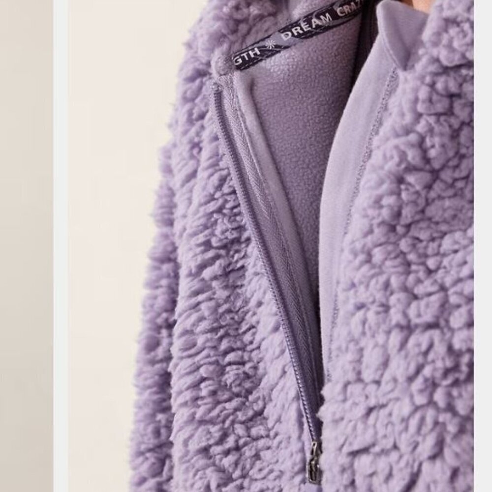 Athleta Girl Cloud Fleece Full Zip Hoodie size14 - Picture 4 of 16